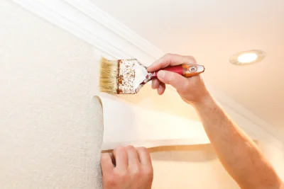 Pose de papier peint à Isle — revêtements muraux et toiles de verre
